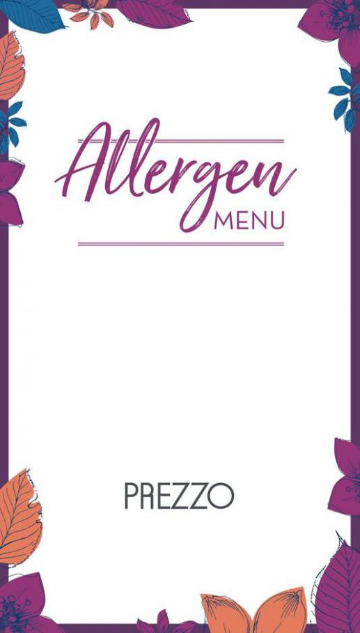Allergen Menu . Prezzo (2021-06-30-2021-06-30)