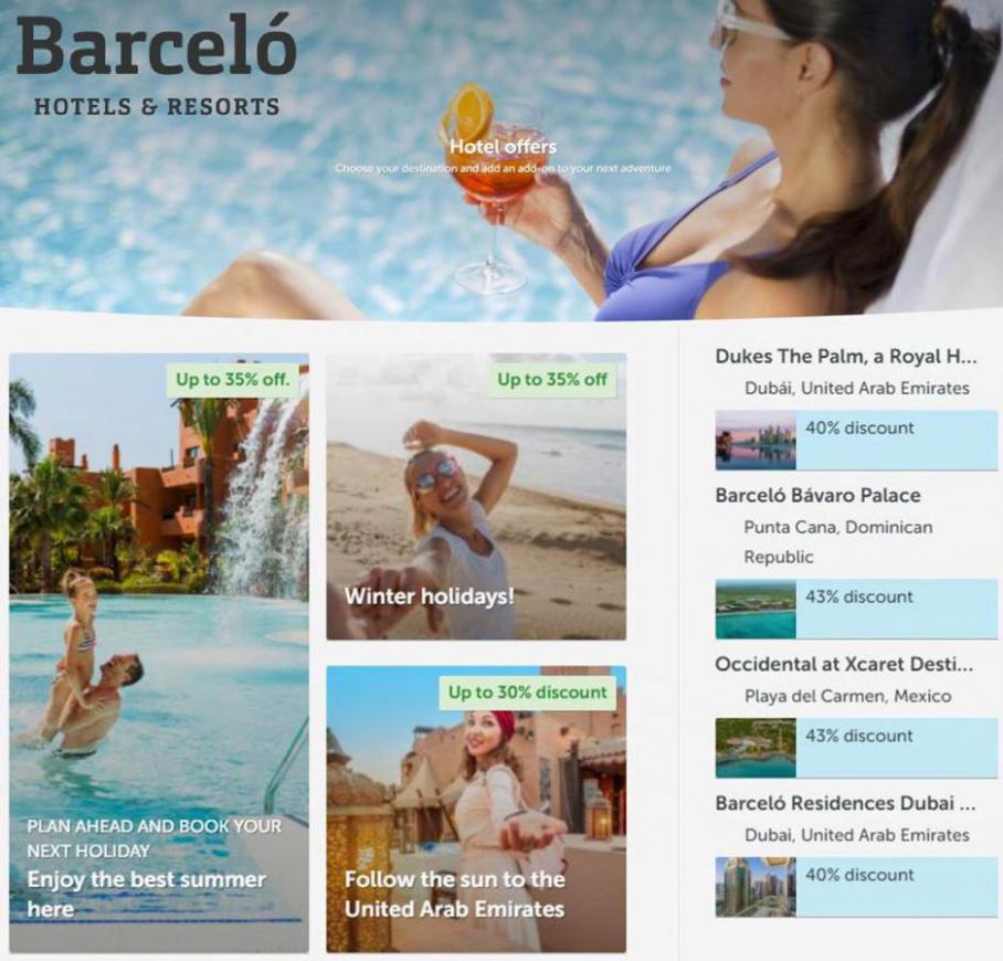 Hotel Offers . Barcelo Hotels (2021-03-14-2021-03-14)