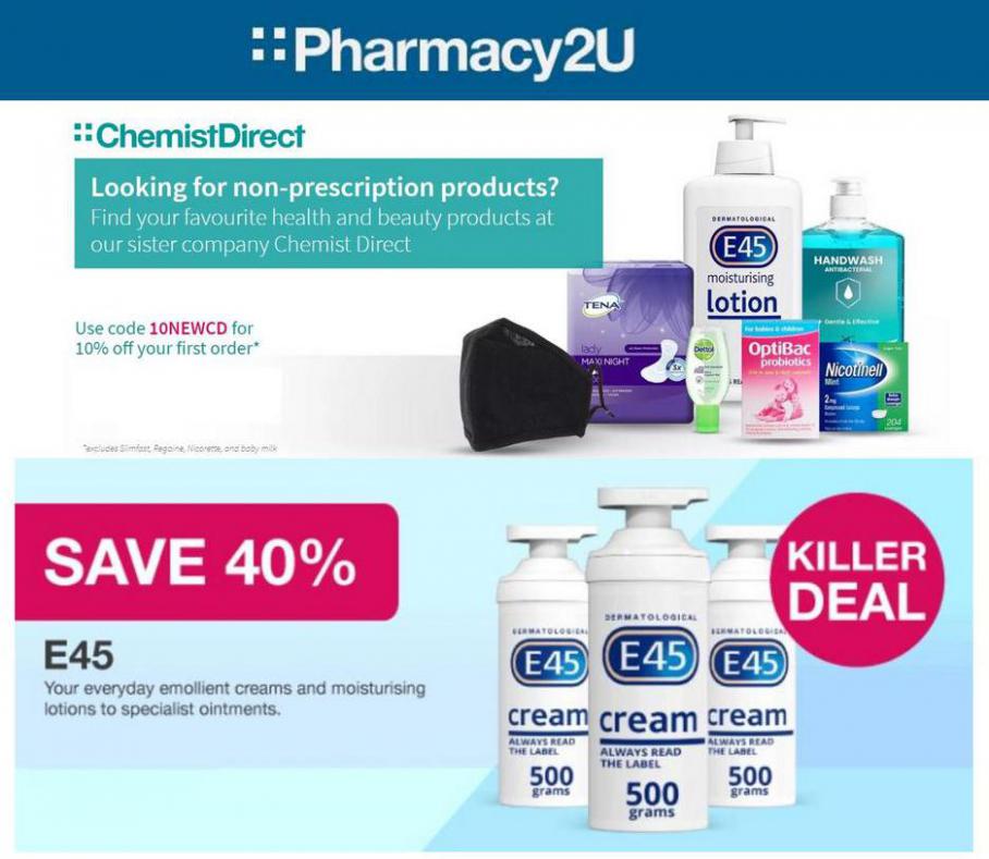 Latest Offers . Pharmacy2U (2021-03-09-2021-03-09)