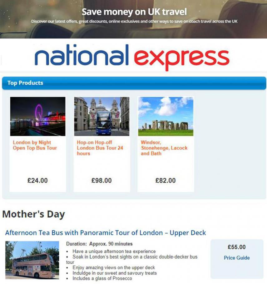 Save money on UK Travel . National Express (2021-03-14-2021-03-14)