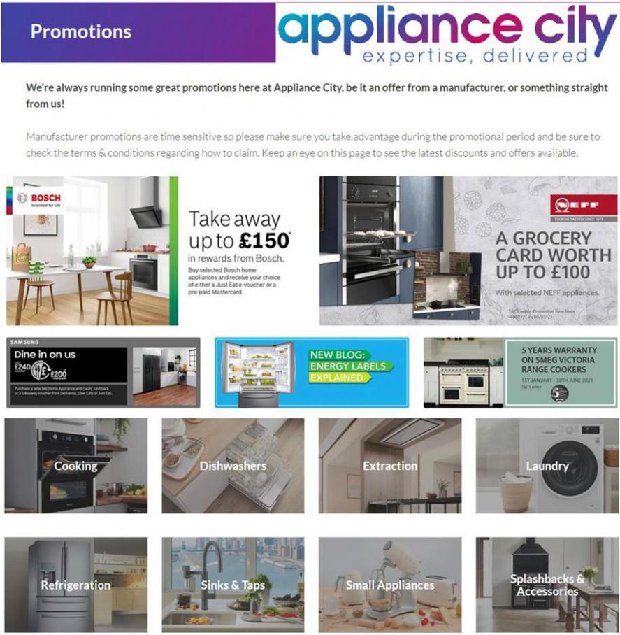 Promotions . Appliance City (2021-03-09-2021-03-09)