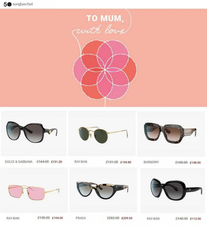 Mothers Day Offers . Sunglass Hut (2021-03-15-2021-03-15)