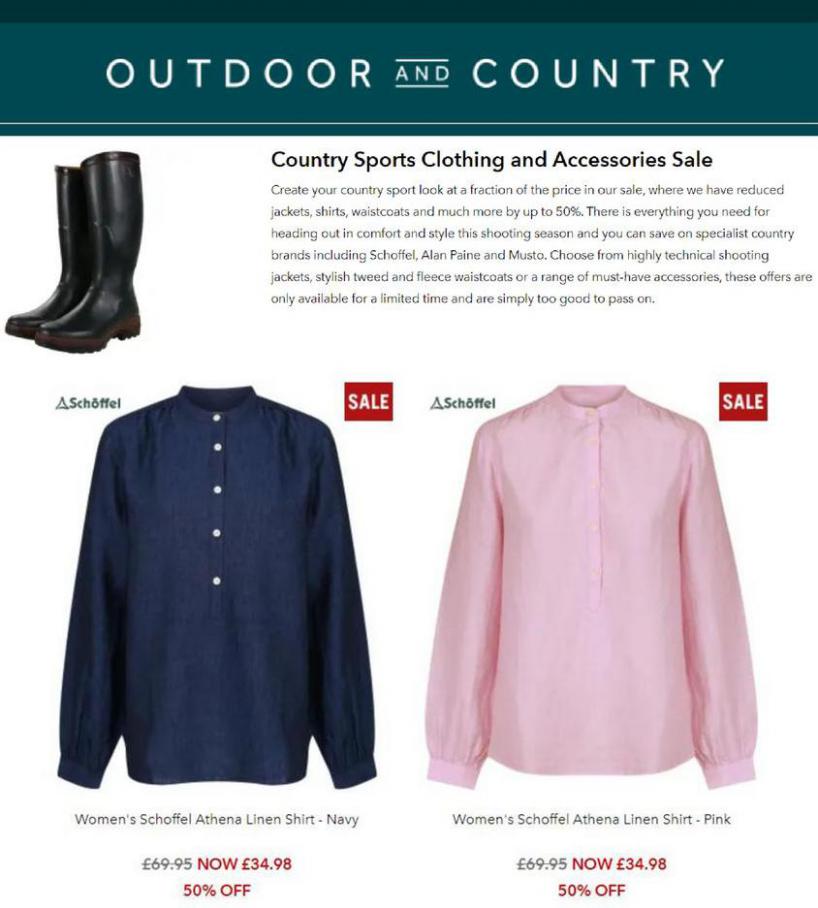 Country Sports Clothing and Accessories Sale . Outdoor and Country (2021-04-30-2021-04-30)