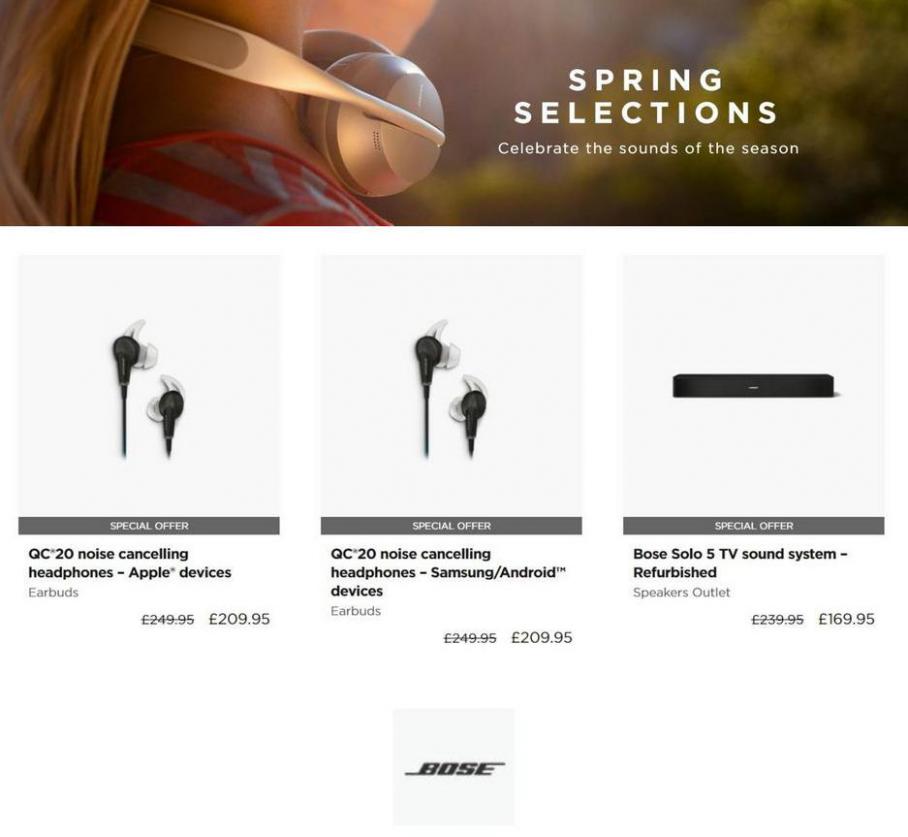 Spring Selections . Bose (2021-04-30-2021-04-30)