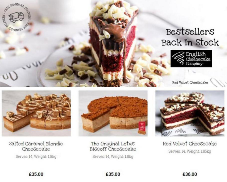 Bestsellers back in stock . The English Cheesecake Company (2021-05-09-2021-05-09)