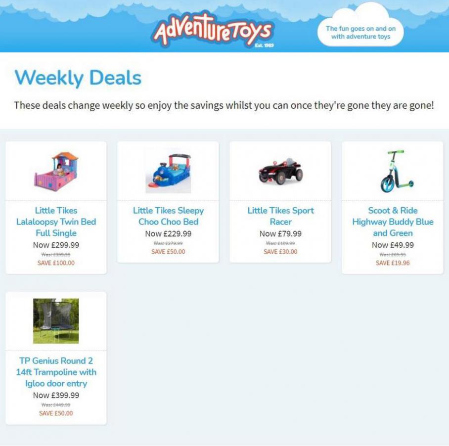 Weekly Deals . Adventure Toys (2021-04-19-2021-04-19)