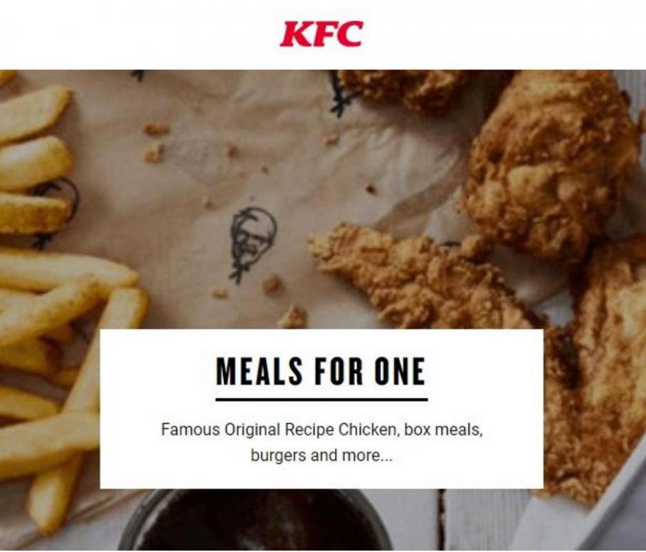 Meals For One . KFC (2021-08-31-2021-08-31)