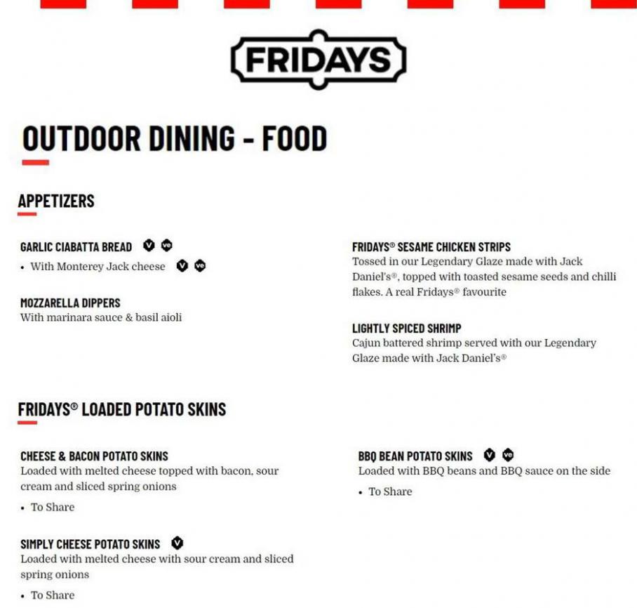Outdoor Dining Food . T.G.I. Friday's (2021-10-31-2021-10-31)