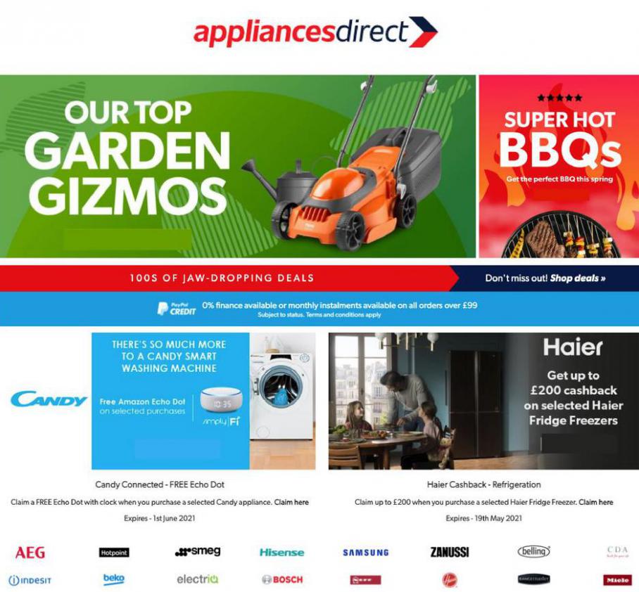 Promotions  . Appliances Direct (2021-05-16-2021-05-16)