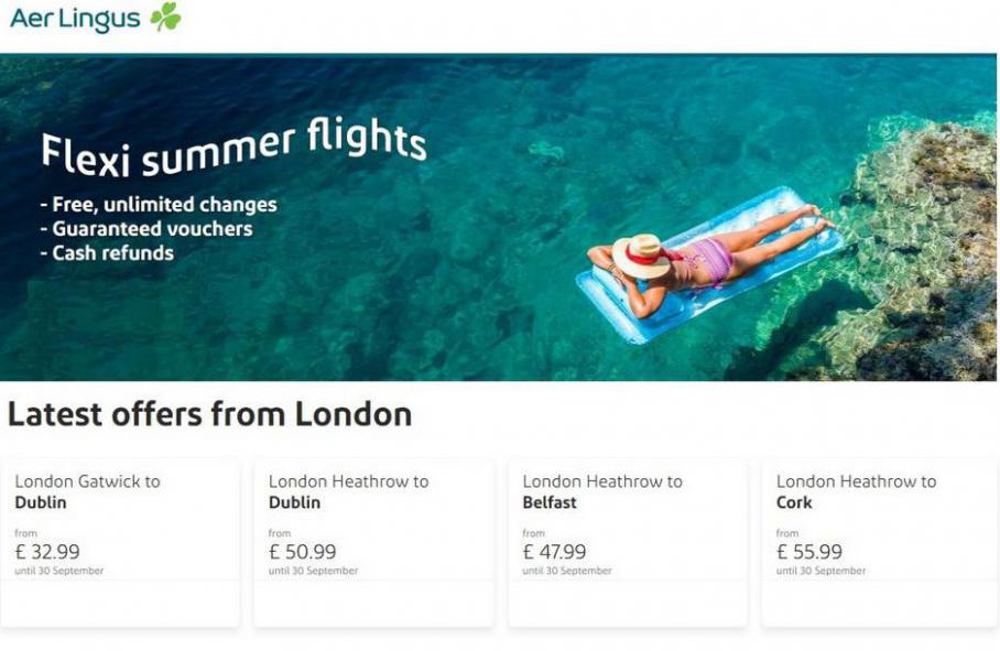 Latest Offers . Aer Lingus (2021-06-21-2021-06-21)