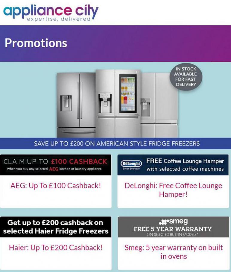 Promotions . Appliance City (2021-06-19-2021-06-19)