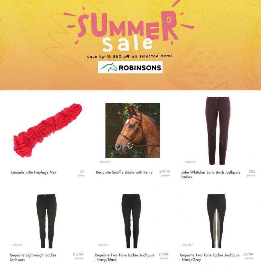 Summer Sale. Robinsons Equestrian (2021-06-28-2021-06-28)