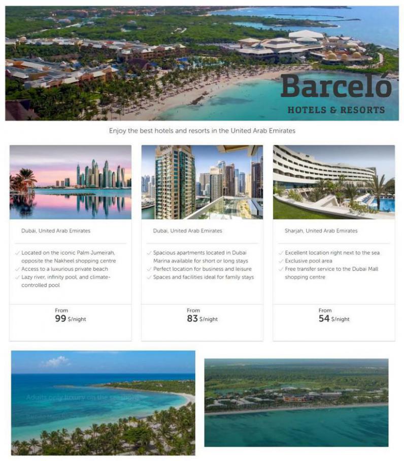 Offres. Barcelo Hotels (2021-07-31-2021-07-31)