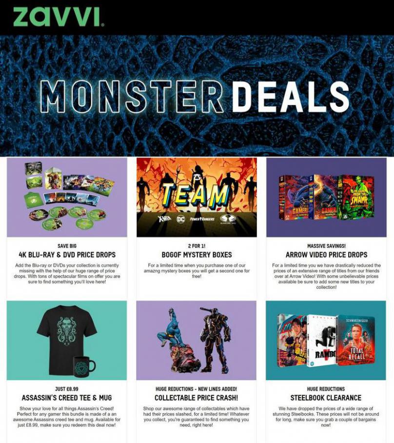 Monster Deals. Zavvi (2021-07-05-2021-07-05)