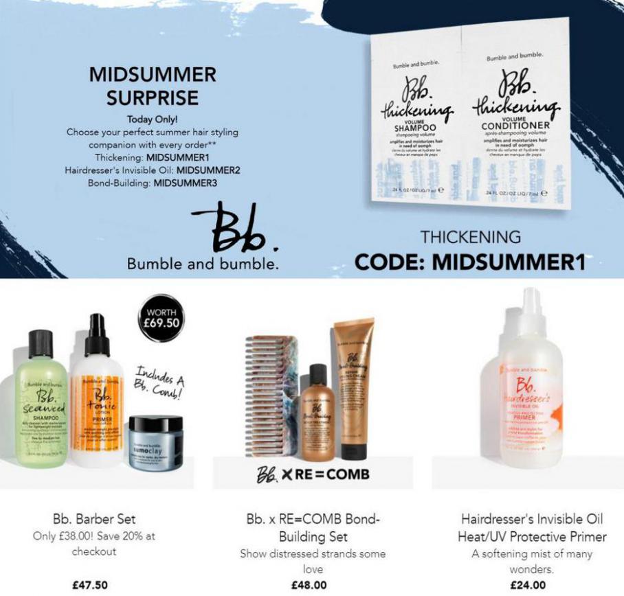 Offers. Bumble and Bumble UK (2021-07-15-2021-07-15)