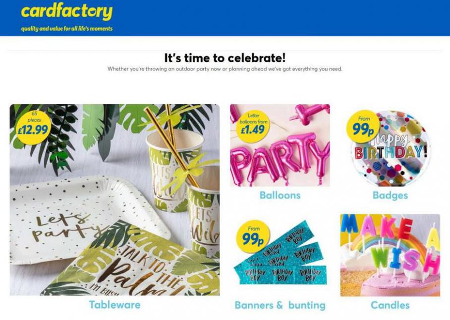 Latest Offers. Card Factory (2021-07-18-2021-07-18)