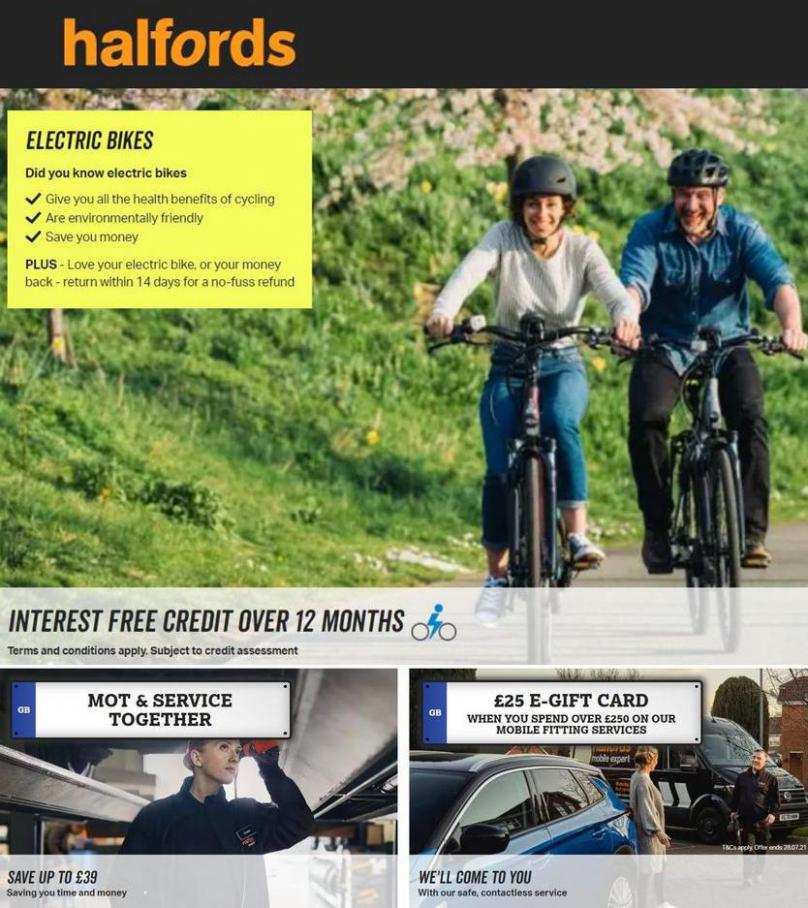 Latest Offers. Halfords (2021-08-07-2021-08-07)