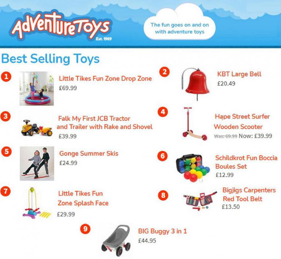 Best Sellers. Adventure Toys (2021-09-30-2021-09-30)