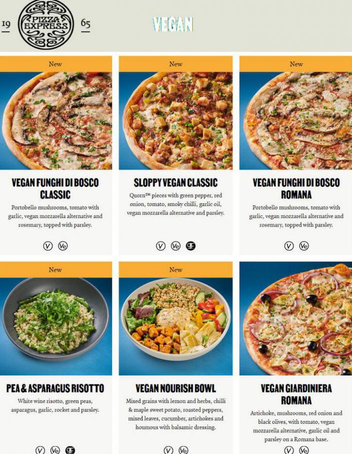 Vegan Menu. Pizza Express (2021-08-29-2021-08-29)