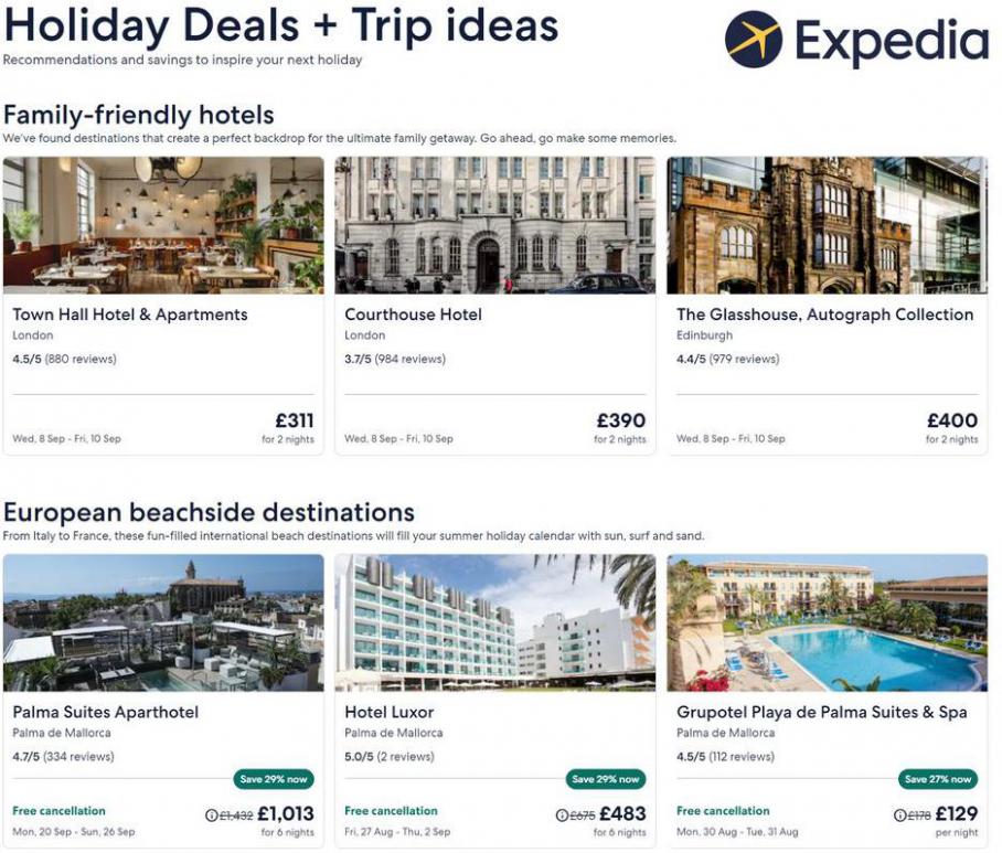 Holiday Deals + Trip ideas. Expedia (2021-08-20-2021-08-20)