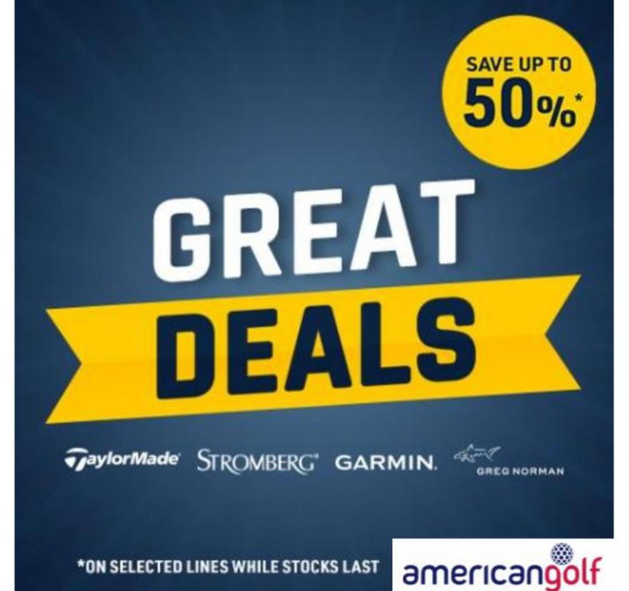 Great Deals. American Golf (2021-08-23-2021-08-23)