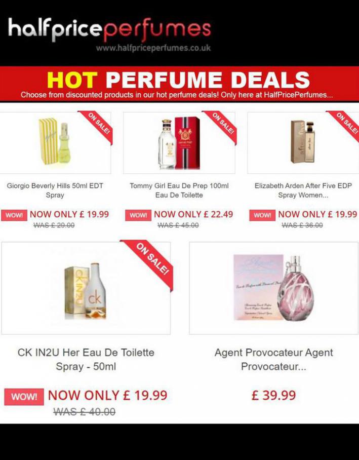 Hot Perfume Deals. Half Price Perfumes (2021-09-25-2021-09-25)