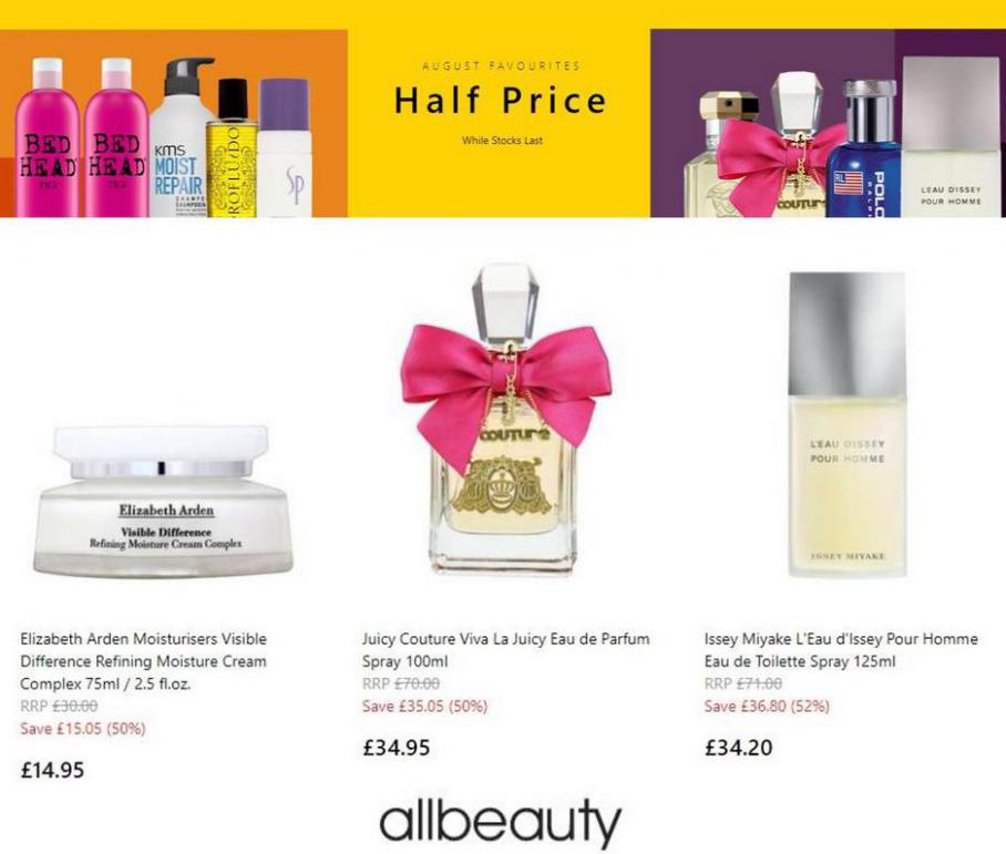 Half Price August. All Beauty (2021-08-31-2021-08-31)