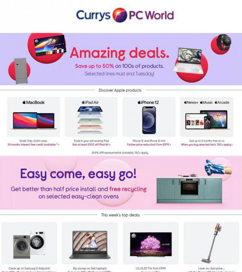 Latest Offers. Currys PC World (2021-08-15-2021-08-15)