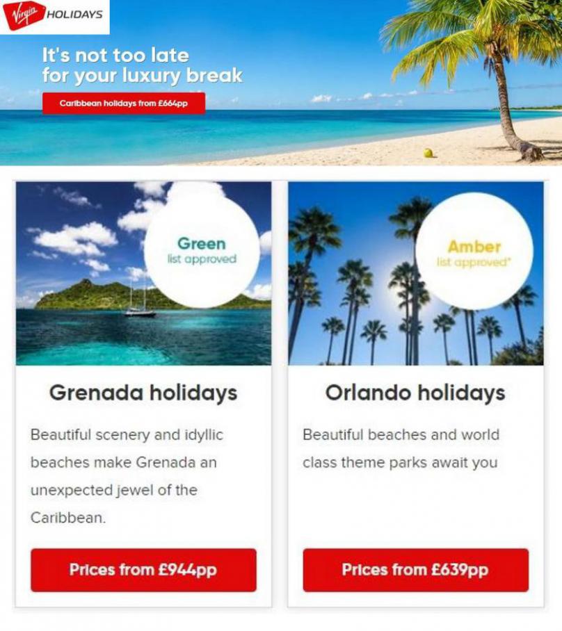 Special Offers. Virgin Holidays (2021-09-09-2021-09-09)