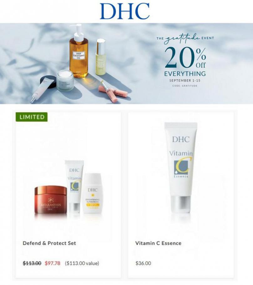 Special Offers. DHC Beauty (2021-09-15-2021-09-15)
