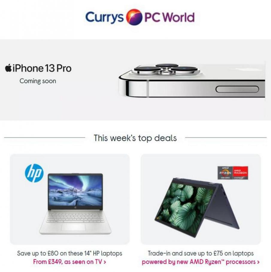 Special Offers. Currys PC World (2021-09-30-2021-09-30)