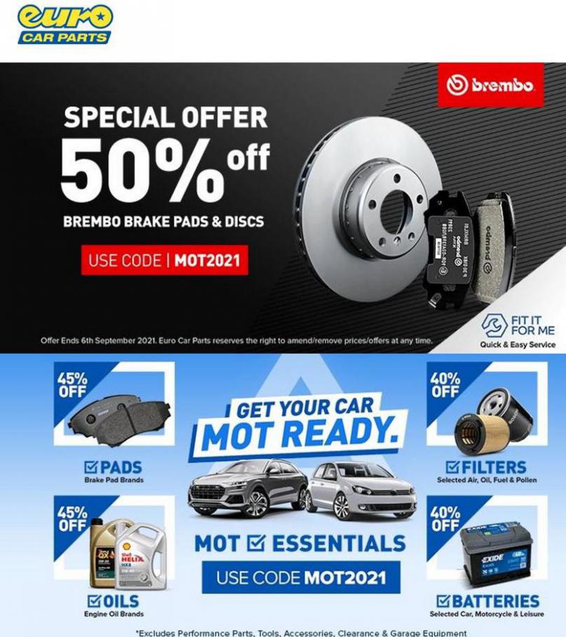 Special Offers. Euro Car Parts (2021-09-06-2021-09-06)