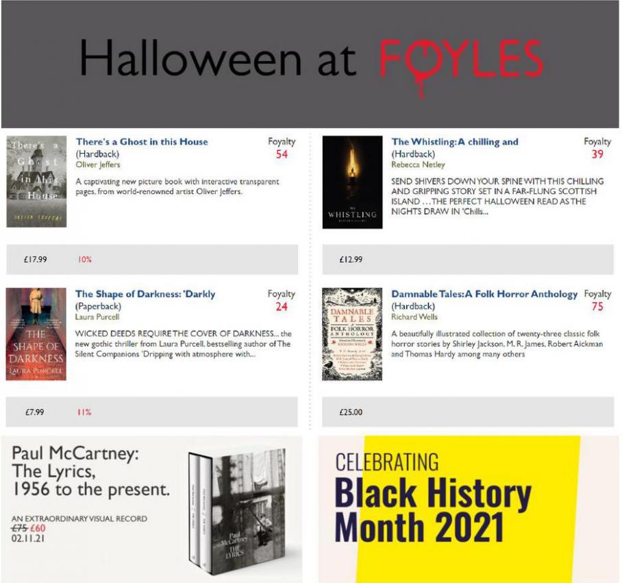 Halloween at Foyles. Foyles (2021-10-31-2021-10-31)