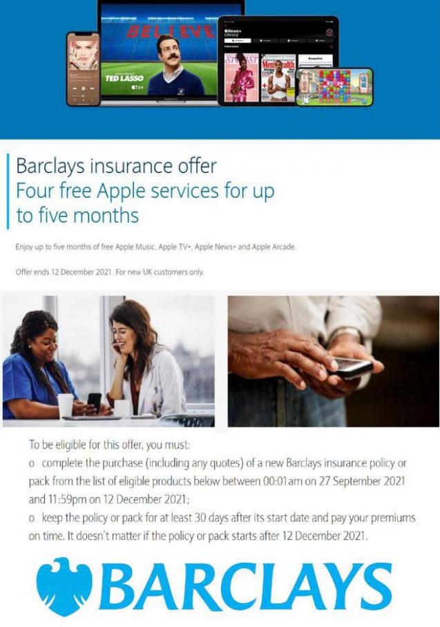 Barclays insurance offer. Barclays (2021-12-31-2021-12-31)