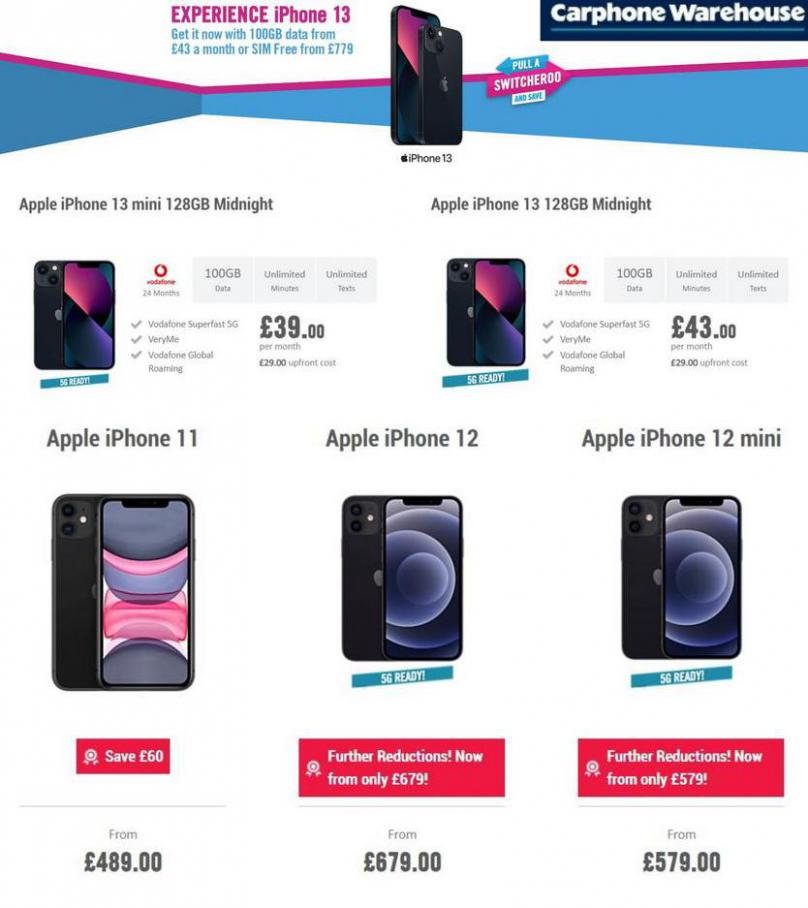 Special Offers. Carphone Warehouse (2021-10-24-2021-10-24)