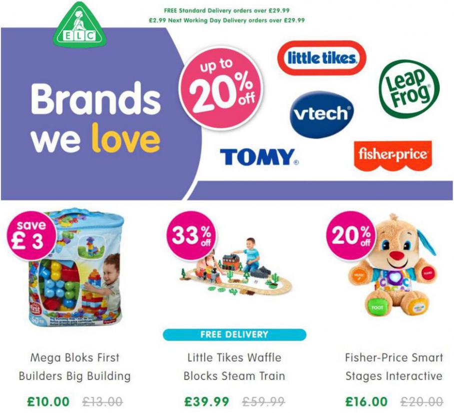 Brands we love 20% off. Early Learning Centre (2021-10-15-2021-10-15)