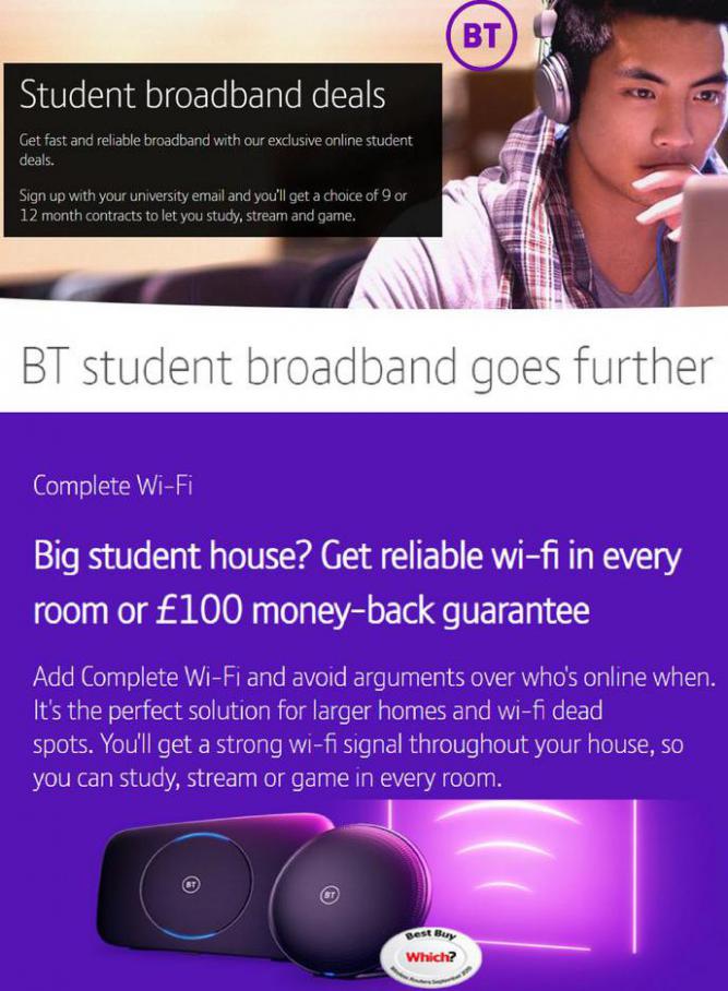 Student Broadband Deals. BT Broadband (2021-10-14-2021-10-14)