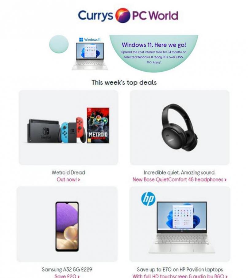 Special Offers. Currys PC World (2021-10-24-2021-10-24)