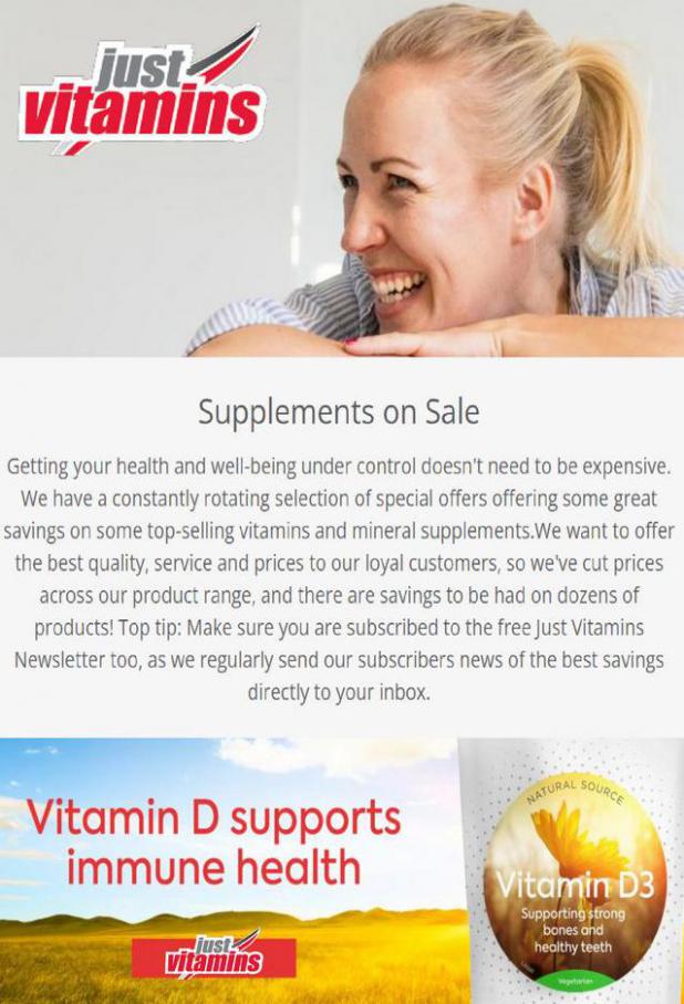 Supplements on Sale. Just Vitamins (2021-10-08-2021-10-08)