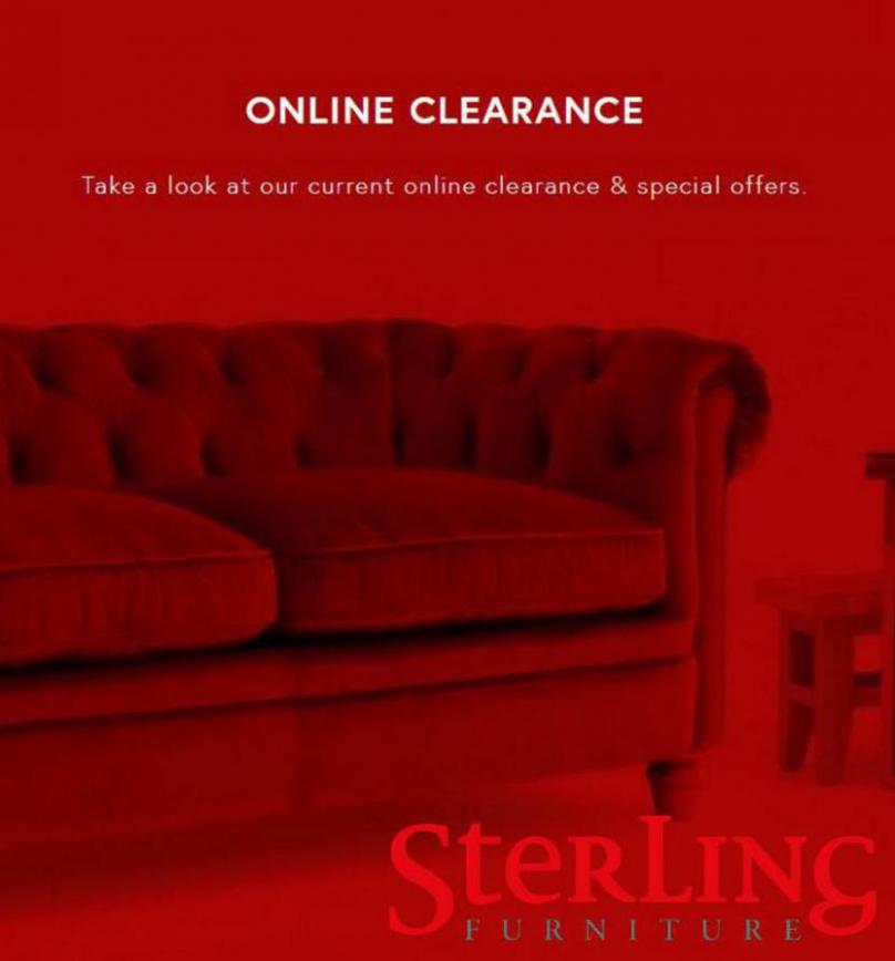 Online Clearance. Sterling Furniture (2021-10-16-2021-10-16)