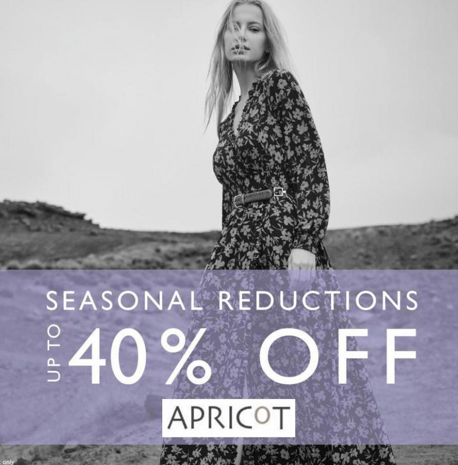 Seasonal Reductions: Up To 40% Off. Apricot (2021-11-24-2021-11-24)