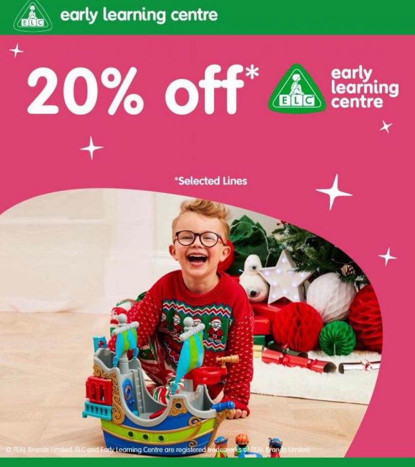 20% Off Offers. Early Learning Centre (2021-11-30-2021-11-30)