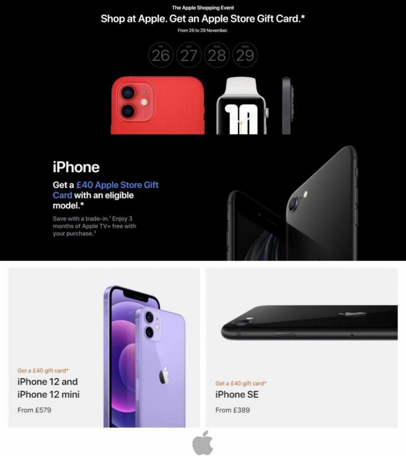 Apple Black Friday Sales. Apple (2021-11-29-2021-11-29)
