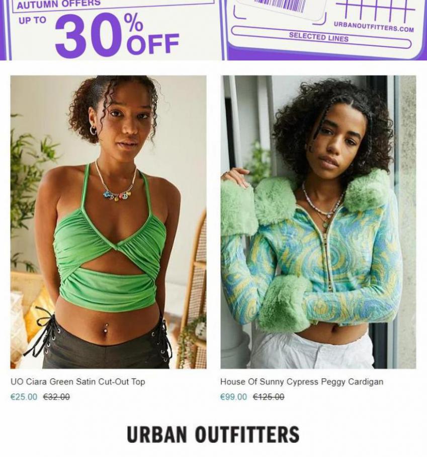 Autumn Offers Up To 30% Off. Urban Outfitters (2021-11-15-2021-11-15)