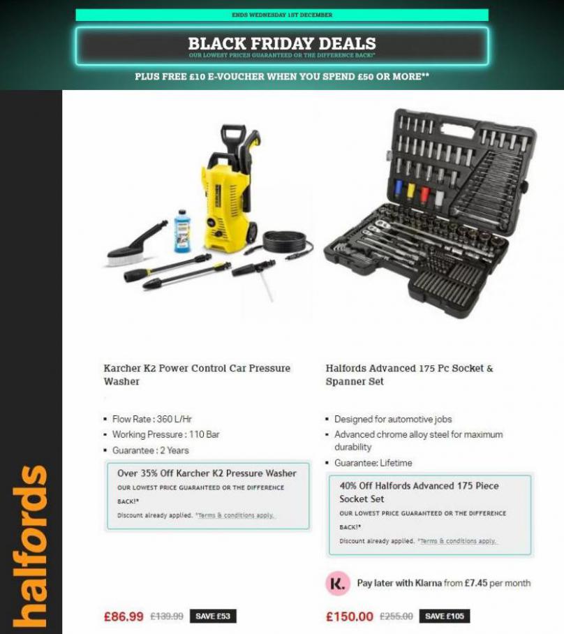 Halfords Black Friday Sales. Halfords (2021-12-01-2021-12-01)