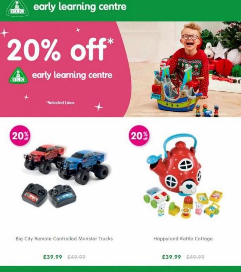 20% Off Offers. Early Learning Centre (2021-12-29-2021-12-29)