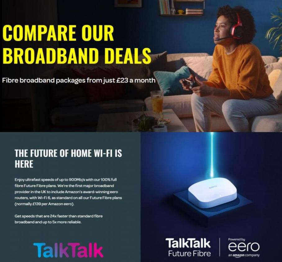 Compare Our Broadband Deals. Talk Talk (2022-01-24-2022-01-24)