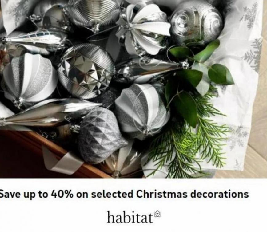 Great Prices On Selected Christmas Decorations. Habitat (2021-12-24-2021-12-24)
