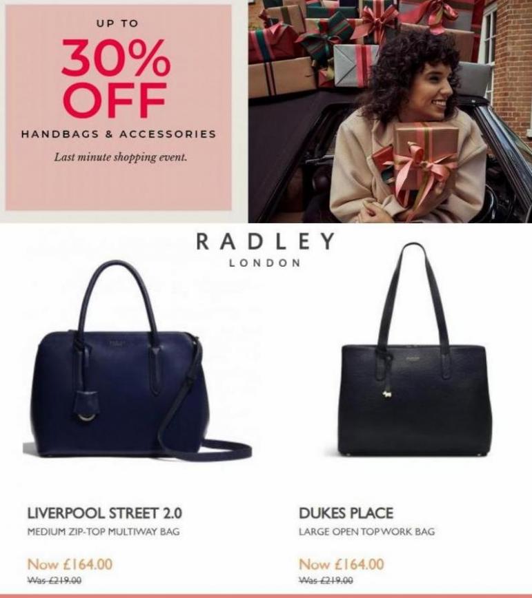 Offers Up To 30%. Radley (2021-12-23-2021-12-23)