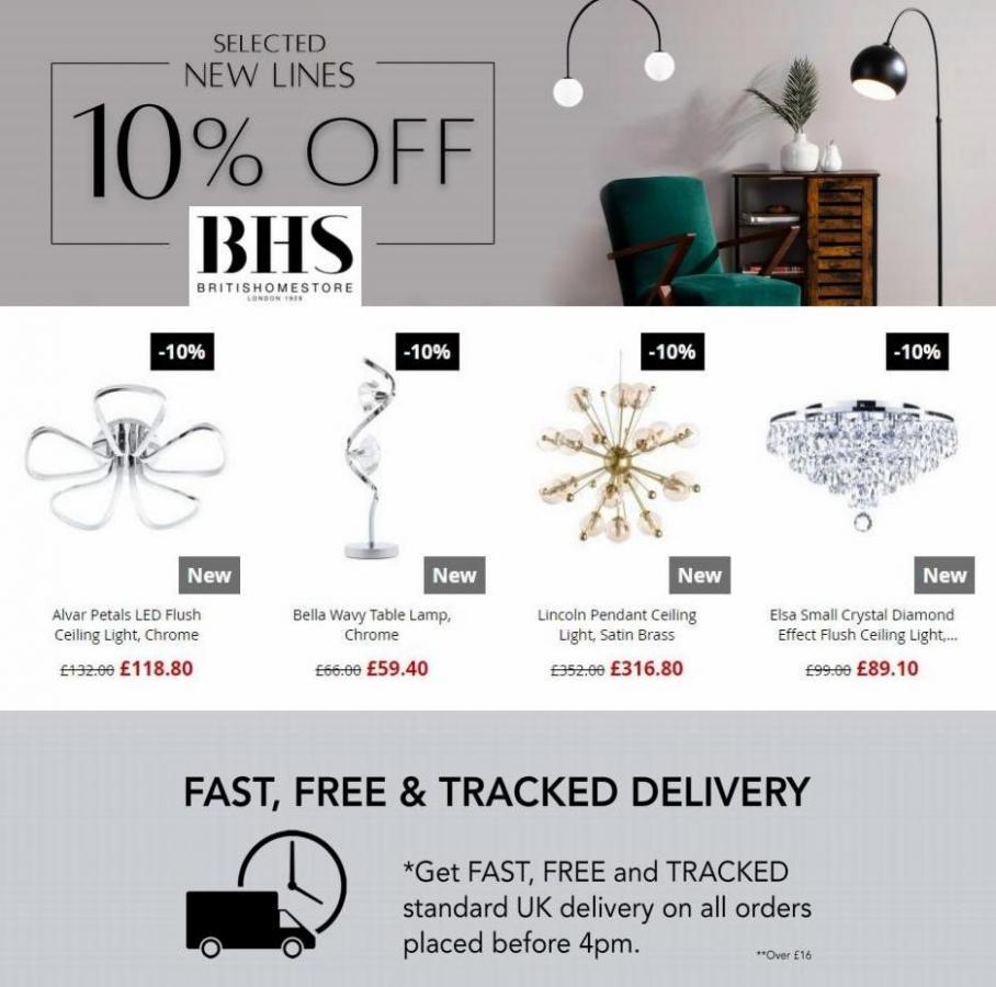 Selected New Lines 10% Off. BHS (2021-12-13-2021-12-13)
